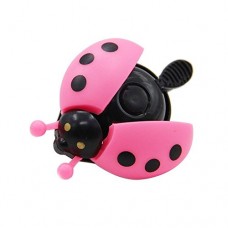 Gracefulvara Bicycle Bell Ladybug Bike Alarm for Girls Kids Pink - B077VK7GT8